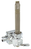 Single Outlet Reserve Hex Vacuum Valve-22mm (H-D)-1000 Series-5/16" hose barb-Chrome