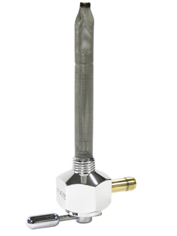 Single Outlet Reserve Hex Valve-1/4" NPT-6000 Series-5/16" hose barb-Aluminum