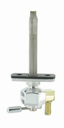 Single Outlet Reserve Hex Valve-1/4" NPT-6000 Series-90&#176; 5/16" hose barb-with adapter-Aluminum