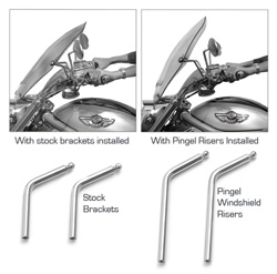 V-Rod Windshield Risers