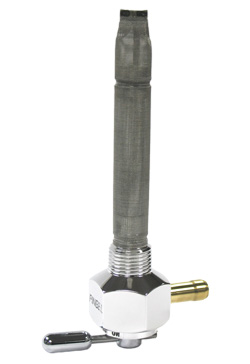 Single Outlet Reserve Hex Valve-3/8" NPT-6000 Series-5/16" hose barb-Aluminum