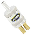 Inline SS Fuel Filter Satin 1 In 4 Out