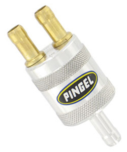 Inline SS Fuel Filter Satin 2 In 1 Out