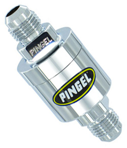 Inline SS Fuel Filter Chrome -6AN/ -6AN